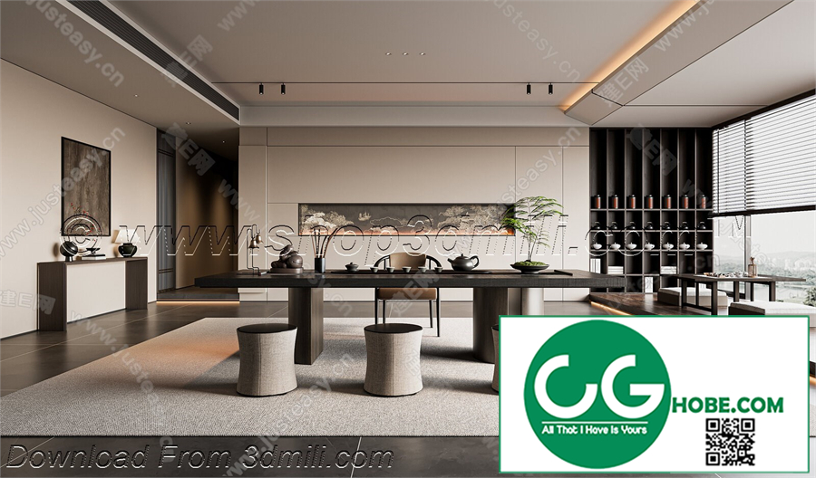 Tea Room 82 3D Model
